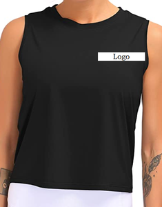 T-Shirt court de Yoga sans manches pour femmes, top de course, décontracté, offre spéciale, collection - Product Image 2