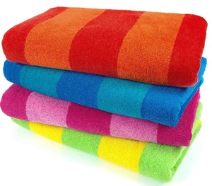 Ready Stock Custom Logo Print 100% Organic Cotton Gots Certificate Sublimation Recycle Hot Selling Customized Terry <b>Beach</b> <b>Towels</b> - Product Image 2