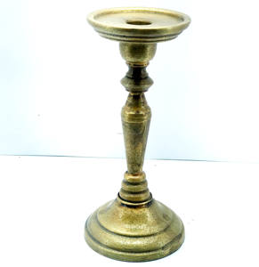 Bougeoir rond en fer, Design personnalisé, décoration de noël, laiton, finition dorée, meilleur vente - Product Image 4