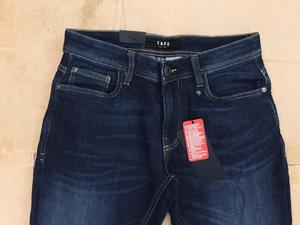 กางเกงยีนส์ผู้ชายทรงตรง กระดุมติด ผ้าฝ้ายเนื้อนุ่ม คุณภาพสูง แบรนด์ดัง แฟชั่นลำลอง สไตล์เรียบง่าย สต็อกล็อตจากบังกลาเทศ - Product Image 2