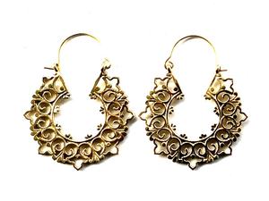 Pendientes de Aro Estilo Bohemio para Mujer, Chapados en Oro, Joyería de Moda - Product Image 2
