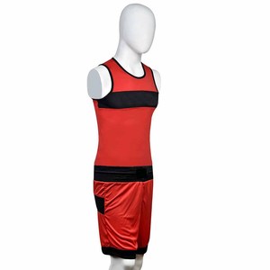 Heap Boxing Set Boxing Uniform Breathable Mesh Interlock Customized Color & Logo Shorts Vest <b>Kit</b> Top Level Quality Pakistan - Product Image 2