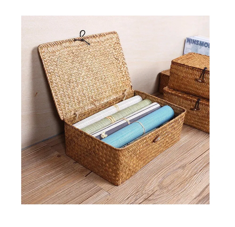 Cheap Price Handmade Rattan Basket Picnic Basket, Woven Basket Home Decorate Storage from Vietnam Best Supplier