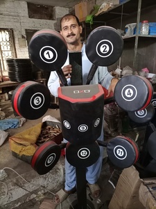 Coussin d'entraînement multifonctionnel pour MMA et kick-boxing, avec support en acier, en cuir, de qualité supérieure, impression de logo personnalisée - Product Image 2