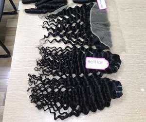 Extensions de cheveux Remy très ondulés pour femmes noires,, prix en gros, mèches avec Frontal closure, très bonne qualité - Product Image 3