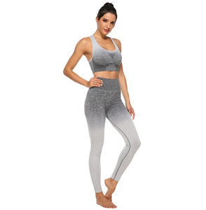 Yoga Set Women Gym Wear Set Suit Best Quality High Waist <b>Seamless</b> <b>Legging</b> & Top Sublimation Gym Wear Set Women Street Wears - Product Image 2