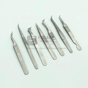 แหนบขนตาปลอมทำจากสเตนเลสอย่างยั่งยืนสำหรับมืออาชีพอุปกรณ์แต่งขนตาพร้อมฉลากส่วนตัว - Product Image 2