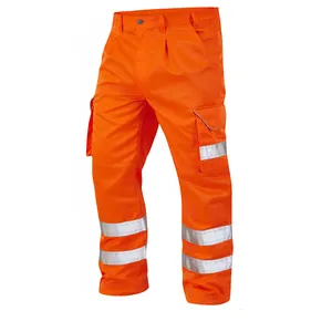 Quần Lao Động Phản Quang Chống Nước Hi Vis Cho Nam Quần An Toàn Màu Vàng Huỳnh Quang Nhiều Túi Tầm Nhìn Xa Cho Nam