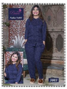 Pijamas de imitación de Reyon para mujer, ropa de dormir sexy de dos piezas para Otoño e Invierno - Product Image 4