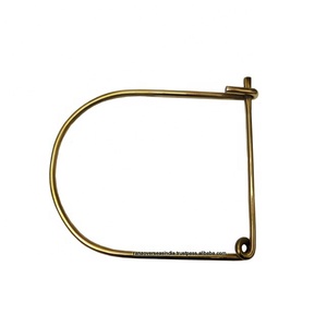 Mango de latón en forma de U con acabado antiguo para mujer y niña, fabricación de bolsos - Product Image 1