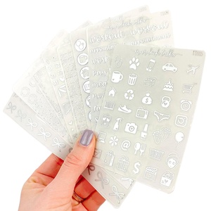 Feuille d'autocollants transparents en feuille d'or <span class=keywords><strong>de</strong></span> haute qualité personnalisée, découpe à la forme, feuille d'autocollants transparents <span class=keywords><strong>pour</strong></span> planificateur - Product Image 6