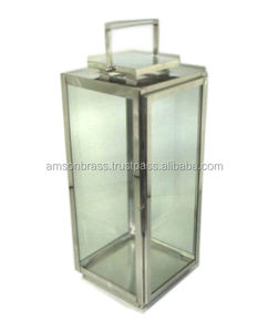 Linterna de vela colgante portátil de hierro, Mini linternas decorativas de Metal negro Vintage, portavelas hecho a mano coleccionable indio - Product Image 1