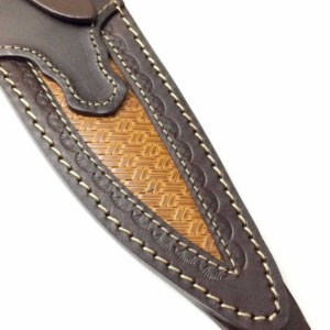 Trendy Stylish Design Hand <b>Crafted</b> Multi Purpose Leather Sheath for Fixed blade with inlay pattern - Product Image 4