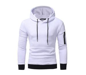 Sudadera con Capucha de Alta Calidad para Hombre, Tejido Inverso Personalizado, Poliéster/Algodón, con Cierre, Impermeable, Lavada, Estilo Holgado, para Verano, al por Mayor - Product Image 4