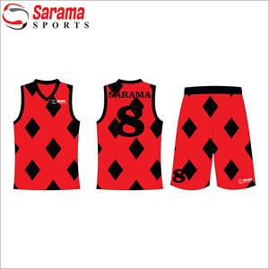 Maillot de basket-ball personnalisé respirant, grande taille, 100% polyester, unisexe, vêtements de sport pour adultes - Product Image 1