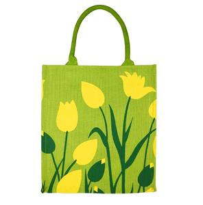 Sac fourre-tout de mariage en jute biologique 100% fait à la main grands sacs de cadeau de mariage réutilisables imprimés par sérigraphie personnalisée du fabricant - Product Image 1