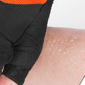 Gants de cyclisme unisexes chauffants imperméables à demi-doigts avec coussinet en gel et protection de la paume - Product Image 4