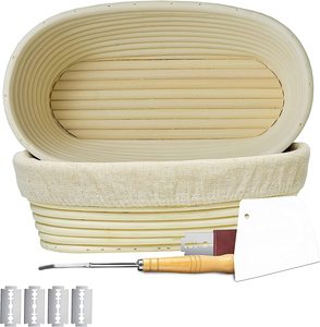 Banneton-cesta de pan ovalada con forro de tela - Product Image 4