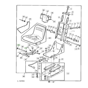 JD pour JohnDeere Premium Snap Ring de remplacement Numéro de pièce 40M7039 Pièce essentielle pour machines agricoles pour tracteur efficace - Product Image 6