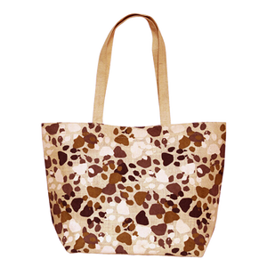 Bolsas de compras reutilizables de algodón de lona biodegradables ecológicas Impresión personalizada con automango Estilo de moda clásico - Product Image 1