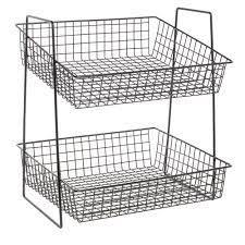 Modern Metal <b>Wire</b> <b>Storage</b> <b>Basket</b> <b>for</b> Bathroom and Kitchen Wholesale Price Small Size Black Mesh <b>Basket</b> - Product Image 5