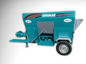 อุปกรณ์การให้อาหารปศุสัตว์รถแทรกเตอร์ Auger แนวนอน Pto ขับเคลื่อนเครื่องผสมอาหาร2m3 - Product Image 4