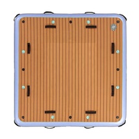 Plate forme gonflable flottante, équipement de Sports aquatiques, pour bateau, mer, natation, Jet d'eau, bouée à Air