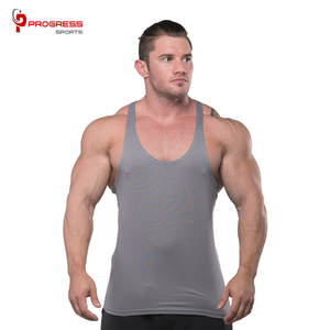 Débardeur stringer de sport sans manches pour homme, conception personnalisée OEM, séchage rapide, respirant, livraison gratuite, vente en gros, stringer en coton personnalisé - Product Image 2