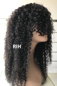 วิกผมหยิกทรงแอฟโฟร่แบบขดหยิก,วิกผมคนสำหรับต่อผู้หญิงผิวดำเส้นผมธรรมชาติความหนาแน่น180% - Product Image 3