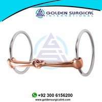 Meilleure Qualité GOLDEN Étrille à Bucles Personnalisée Modèle GSIB-100506 Vente en Gros Usine Étrilles pour Chevaux Instruments Vétérinaires Fabriqués