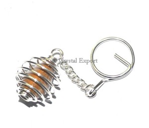 Best Deal on Yellow Jasper Tumbled Keychain | Yellow Jasper Tumbled Keychain Supplier - Product Image 1