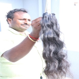 Extensiones de cabello humano Natural ondulado, 16 a 18 pulgadas, cabello humano 100% original, extensiones de cabello virgen con cutícula alargada, precio al por mayor - Product Image 6