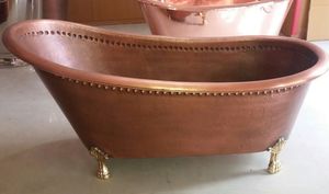 Évier de salle de bain en cuivre, évier Unique Design marbré, à la mode - Product Image 5