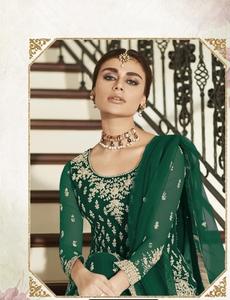 Traje Salwar Kameez de trabajo de bordado pesado de estilo de diseñador con Dupatta elegante para ropa de fiesta de mujer - Product Image 5