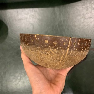 Custom logo engrave coconut bowl, natural bowl from Vietnam, wholesale bowl made from natural coconut shell - Product Image 3
