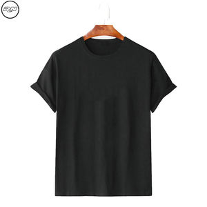 Camiseta de algodón 100% de alta calidad para hombre, camisa con Logo impreso personalizado, cuello redondo, transpirable, talla grande - Product Image 3