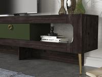 Meja TV Mewah Milandra Desain Modern Eksklusif Panel Efek Kayu Furnitur Terlaris Turki Warna Rebab Garden Melamin 2