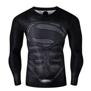 Camisetas de compresión de Superhéroes para hombre y mujer, camisas de compresión de manga larga con diseño de sublimación de secado rápido para gimnasio - Product Image 3