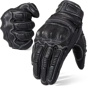 Goat Leather & Air Mesh Biker Gloves Hand Protection Sprint speed glove for men Bikes Premium Quality material
