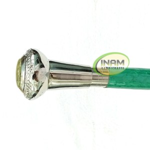 Superior Quality Wooden <b>Walking</b> <b>Stick</b> with Beautiful Brass Silver Handle / Wooden <b>Walking</b> Canes with Brass Silver Knobe Handle - Product Image 2