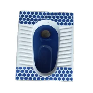 Cômoda de banheiro de cor dupla azul e branco especial para banheiro, com acessório de porcelana, sanitária Orissa Pan