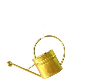 ROUND MINIATURE METAL WATERING CAN CHRISTMAS HANGING ORNAMENT HIGH QUALITY CHRISTMAS <b>TREE</b> DECORATION - Product Image 1