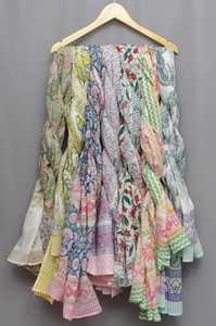 Bufandas con estampado de bloques Sarong de algodón indio Pareo de playa de algodón hecho a mano Sarong de algodón estampado de bloques hecho a mano Sarong de algodón - Product Image 2