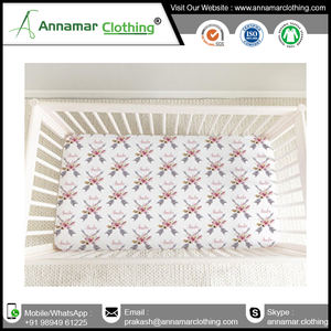 Sábana de cuna de bebé orgánico, personalizada, 100% - Product Image 5