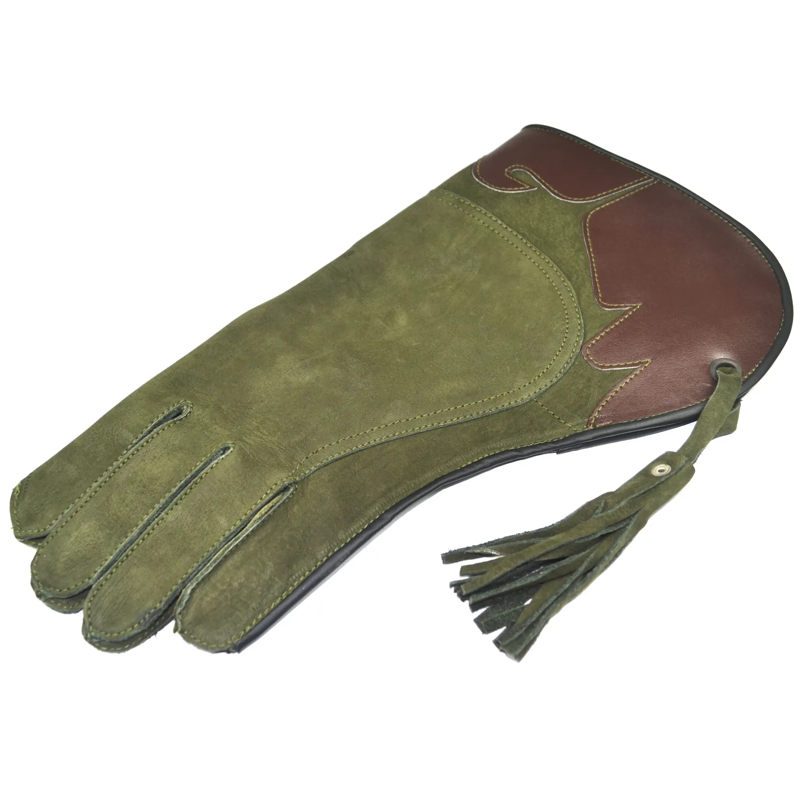 Faclonry eldiven Hawk av eldivenleri kalite yumuşak polar astarlı ve yumuşak süet deri Falconry eldiven