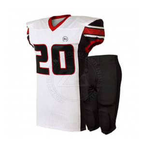 Logo personnalisable fabriqué en usine, ensembles d'uniformes de football américain, respirant, grande taille, caractéristiques des vêtements de football américain - Product Image 1