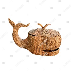 Vietrustic-cesto de agua tejido para bebé, cesta de almacenamiento de ropa sucia, cesta de ballena, regalo para recién nacido - Product Image 1