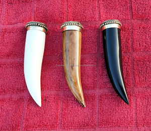 งาช้างจี้กระดูกฮอร์นธรรมชาติ100% จริงที่มีอยู่ในทุกขนาดที่กำหนดเองทิเบตเผ่าเนปาลโบฮีเมียนขนาดใหญ่งาฮอร์น - Product Image 3