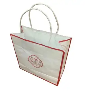 Cerradura Biodegradable de lujo y ecológica para embalaje de regalo, bloque de pie, fondo cuadrado, bolsa de papel Kraft grande - Product Image 1