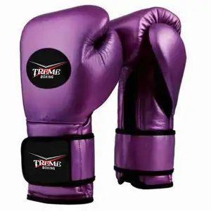 Gants de boxe de bonne qualité Gants en cuir véritable au design personnalisé Gants d'entraînement au combat MMA Design et couleur personnalisés
